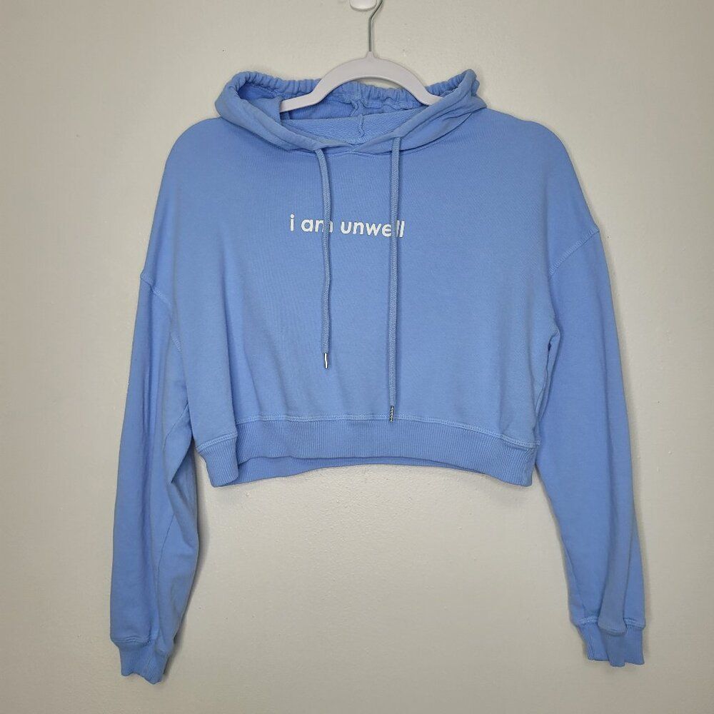 Call Her Daddy I am unwell barstool sports cropped hoodie size small